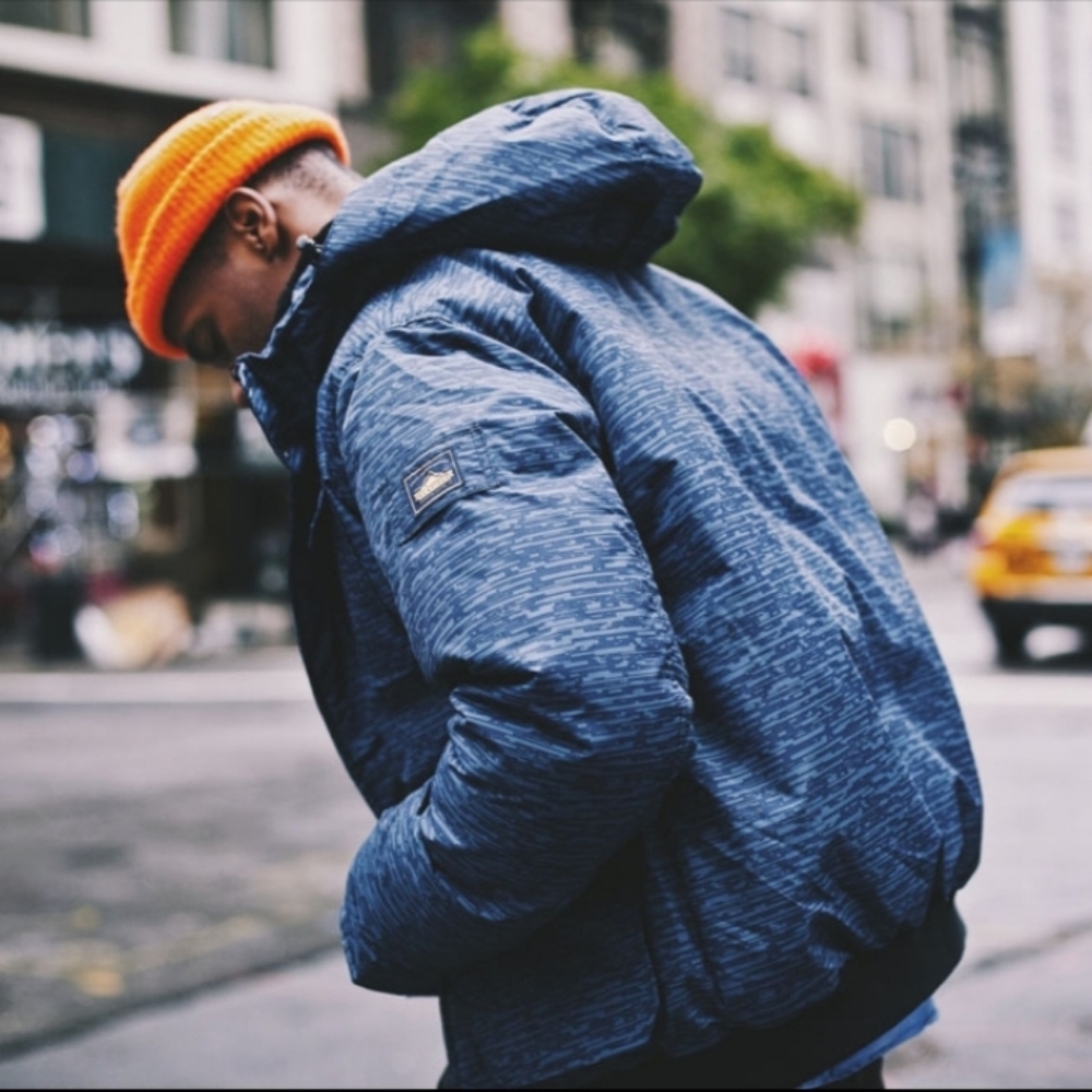 Staple Pigeon x Penfield Hanford Shearling Down Detachable Hood Bomber Jacket